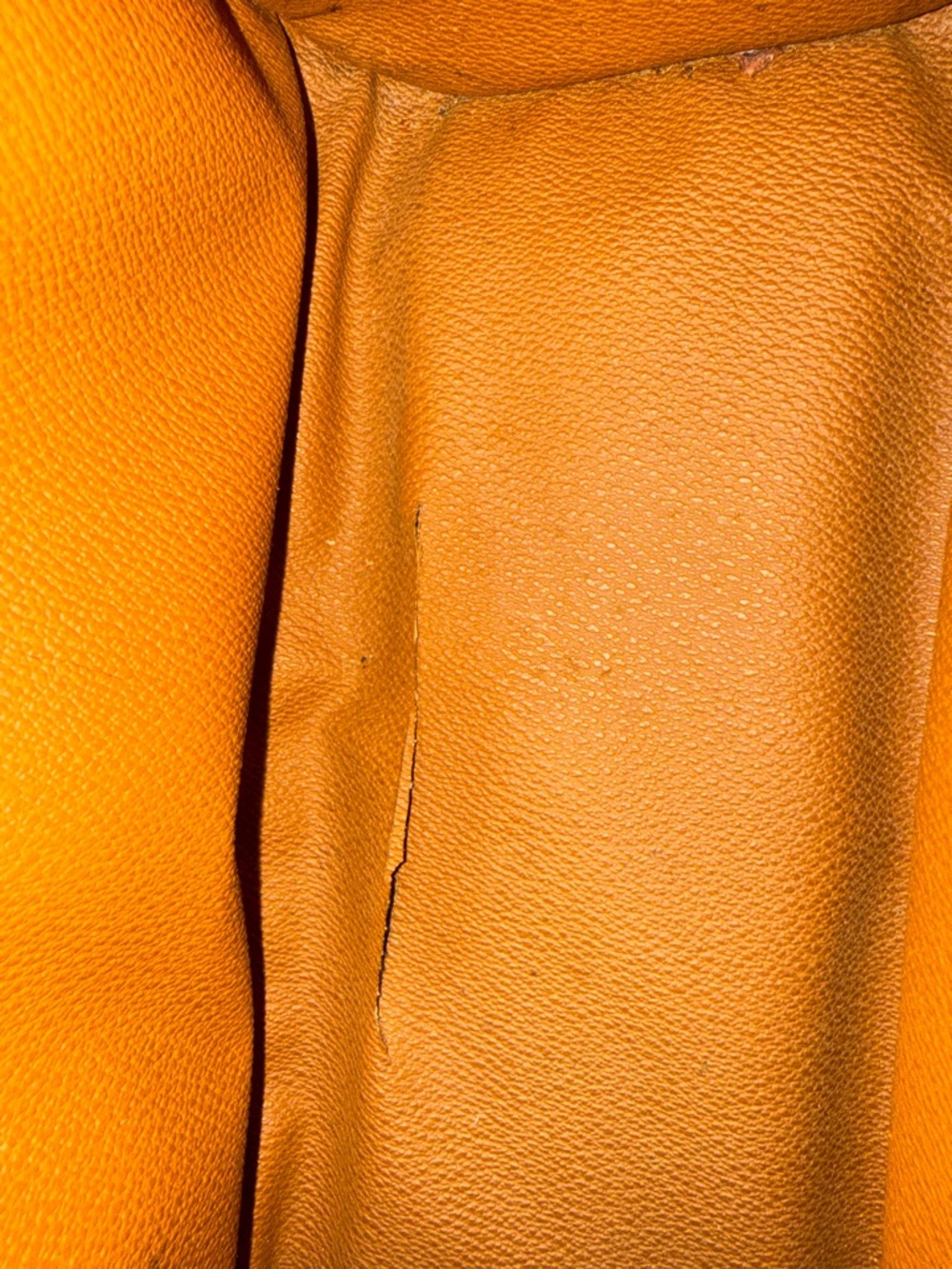 Dooney & Bourke White and Tan Pebbled Leather Satchel - Picture 8 of 10